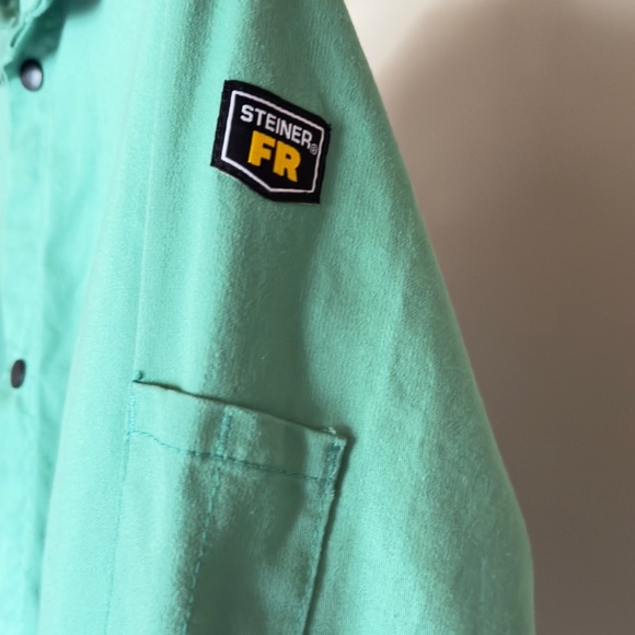 Steiner 12 oz FR Cotton Workwear Jacket - 30" Green - Picture 5 of 11